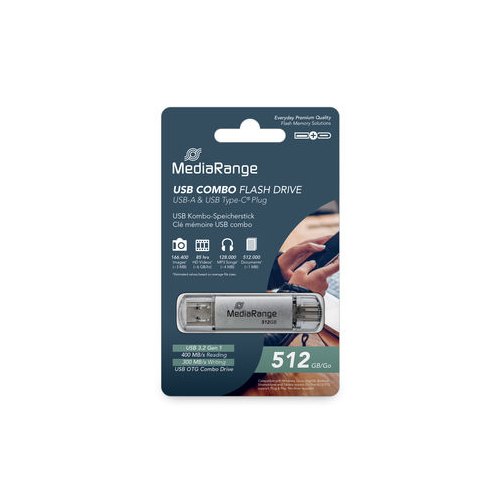 PENDRIVE COMBO 512GB USB 32 MEDIARANGE HIGH P