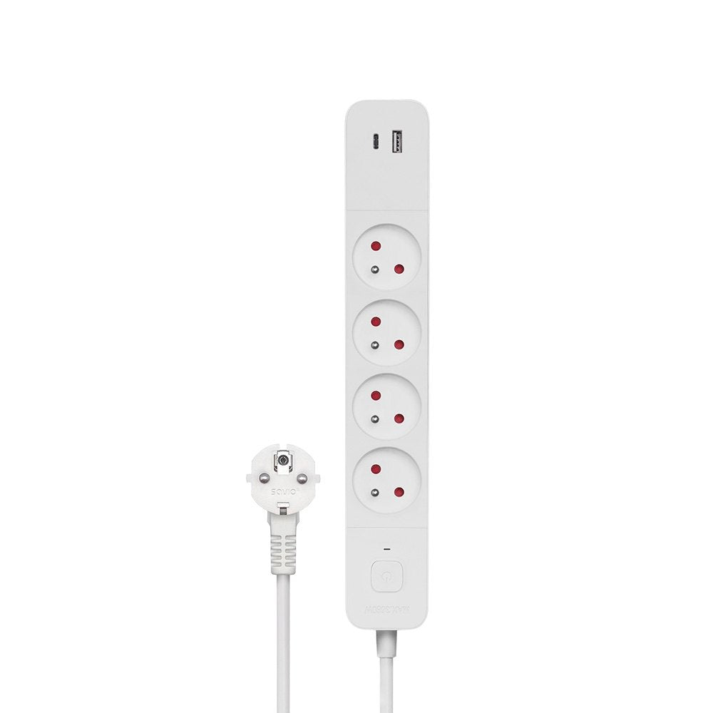 REGLETA DE 4 ENCHUFES 2XUSB 15M SAVIO LZ 11