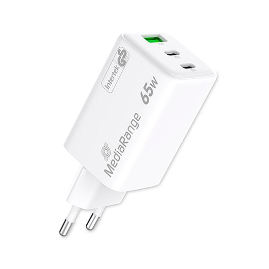 CARGADOR MEDIARANGE TRIPLE USB A Y USB C 65W