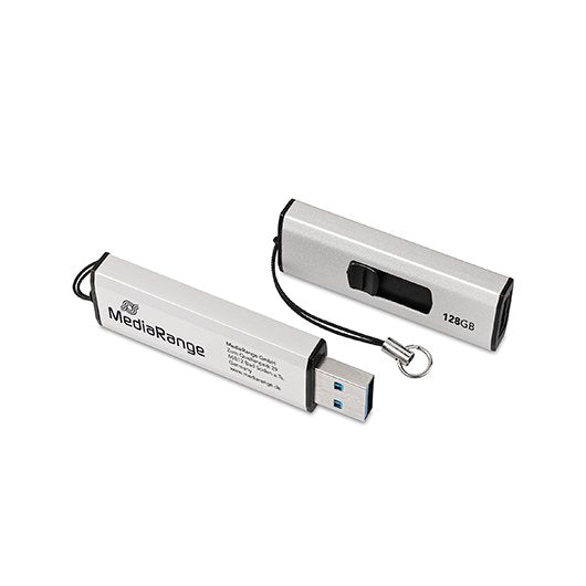 PENDRIVE 64GB USB 32 MEDIARANGE SILVER BLACK
