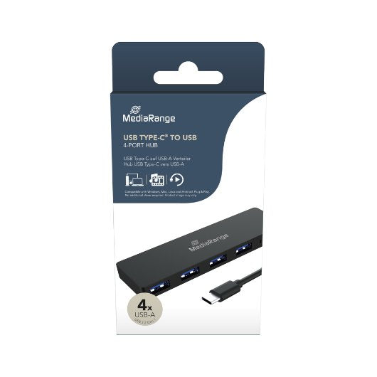HUB MEDIARANGE USB C 4XUSB 30