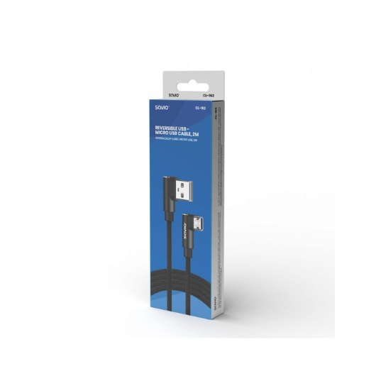 CABLE REVERSIBLE USB SAVIO MICRO A USB A 2M CL 162