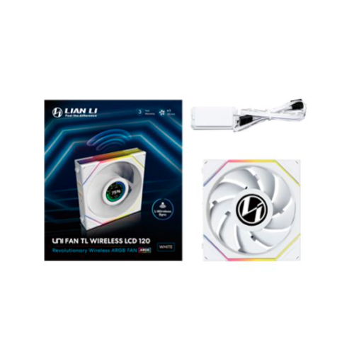 VENTILADOR 120X120 LIAN LI UNIFAN TL LCD WIRELESS WHITE