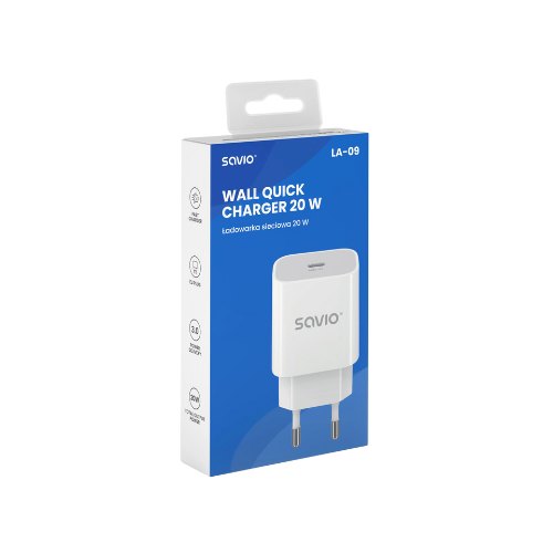 CARGADOR SAVIO 20W LA 09