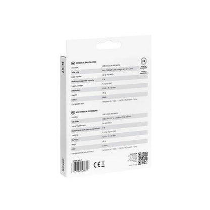 CARCASA EXTERNA DISCO DURO HDD SDD 25 AK 73 73