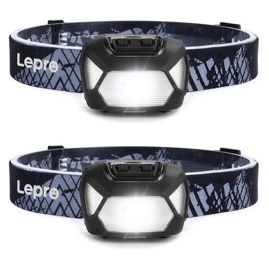 LINTERNA FRONTAL LED LEPRO 320015 2 PACK 2