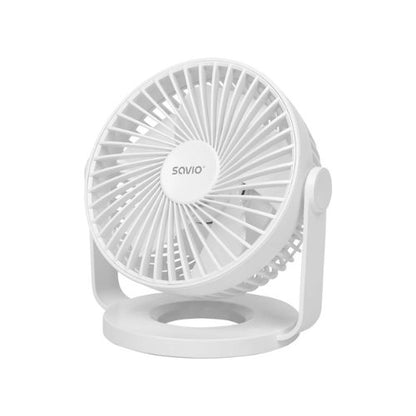 VENTILADOR ESCRITORIO USB SAVIO AD 01 WHITE