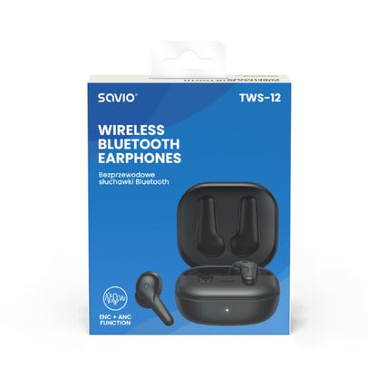 AURICULARES INALABRICOS BLUETOOTH 53 SAVIO TWS 12