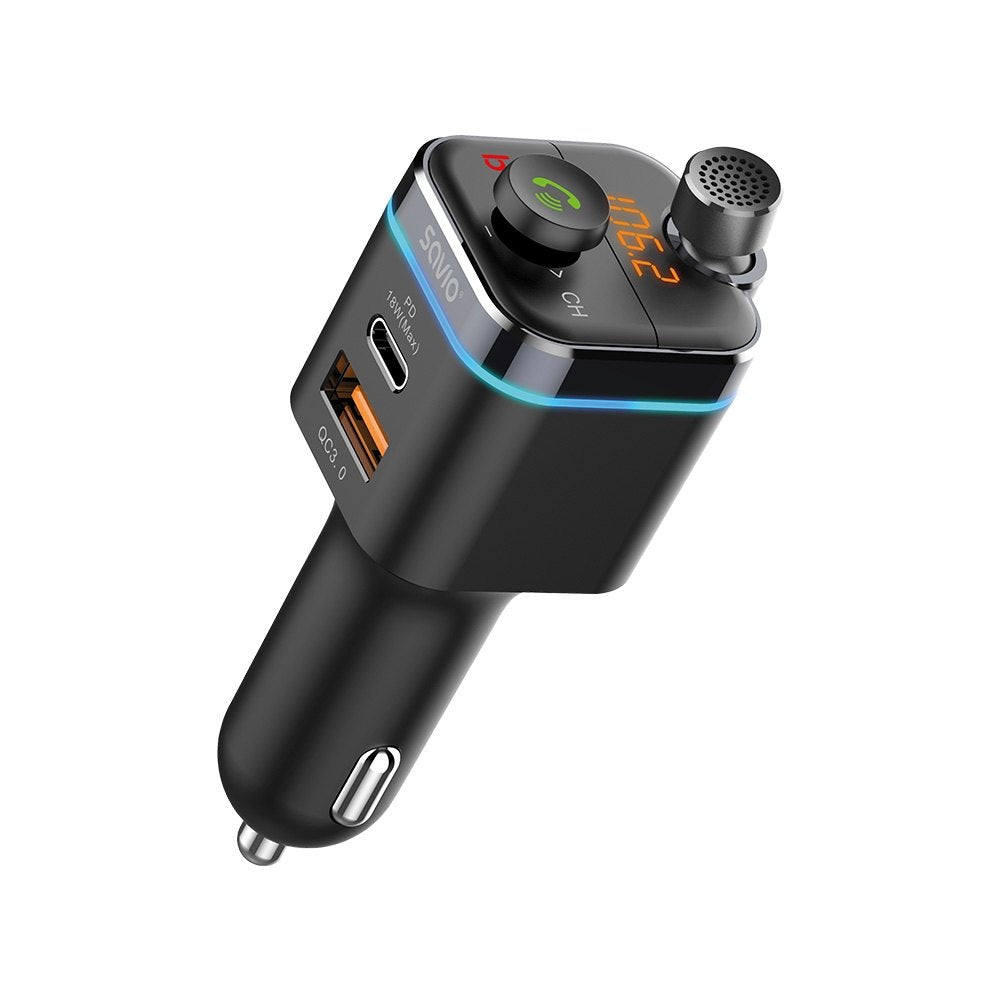 TRANSMISOR FM BLUETOOTH COCHE SAVIO TR 12