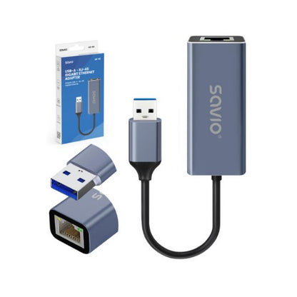 ADAPTADOR SAVIO USB A A RJ 45 AK 83