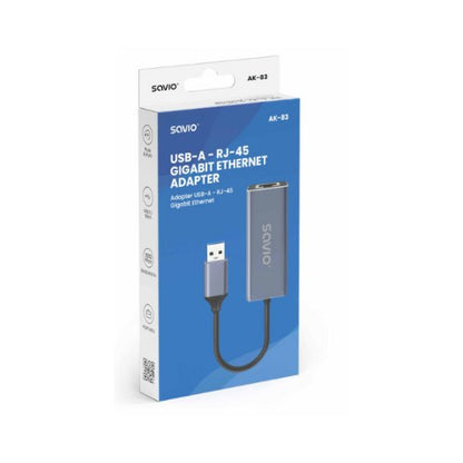ADAPTADOR SAVIO USB A A RJ 45 AK 83