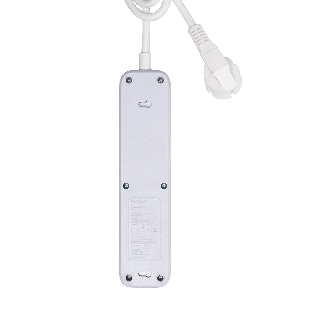REGLETA DE 3 ENCHUFES 15M BLANCO SAVIO LZ 07