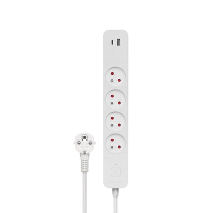 REGLETA DE 4 ENCHUFES 2XUSB 15M SAVIO LZ 11