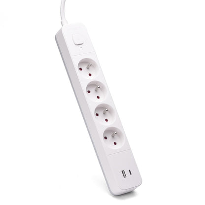REGLETA DE 4 ENCHUFES 2XUSB 15M SAVIO LZ 11
