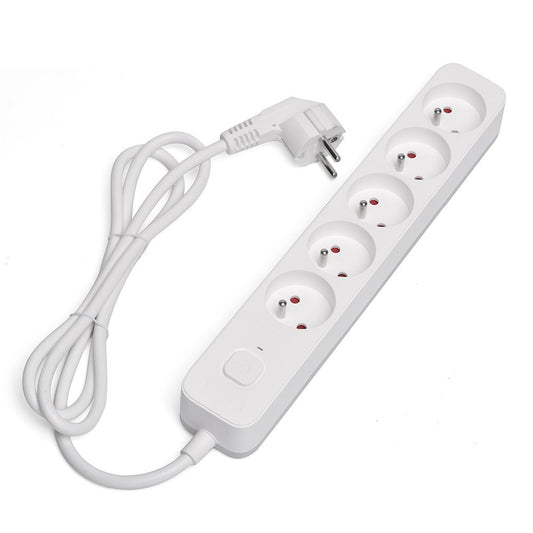 REGLETA DE 5 ENCHUFES 3M BLANCO SAVIO LZ 09