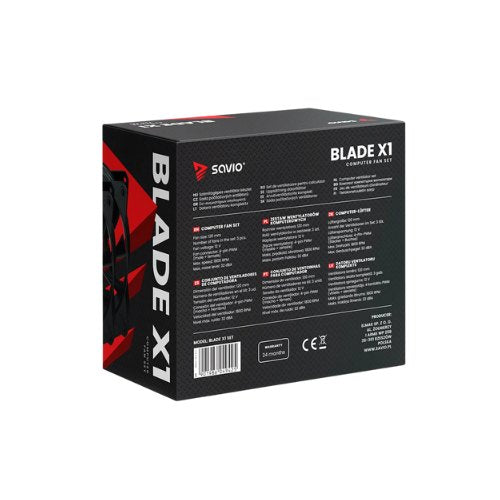 VENTILADOR 120X120 SAVIO BLADE X1 PACK 3