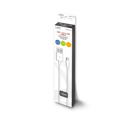 CABLE USB 20 A MICRO USB 1M BLANCO SAVIO CL 123
