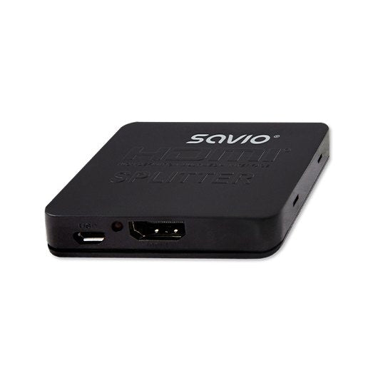 SPLITTER 1X2 HDMI 4K 3D SAVIO CL 93 NEGRO