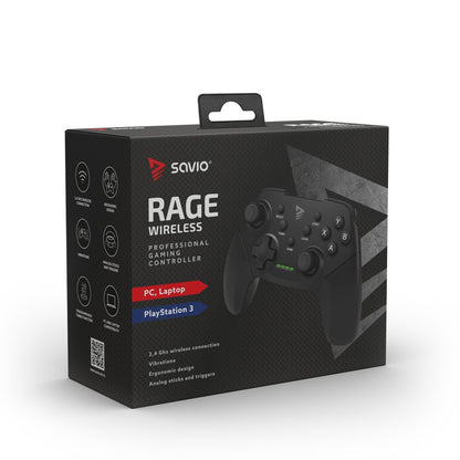 MANDO GAMEPAD INALAMBRICO PC PS3 SAVIO RAGE W