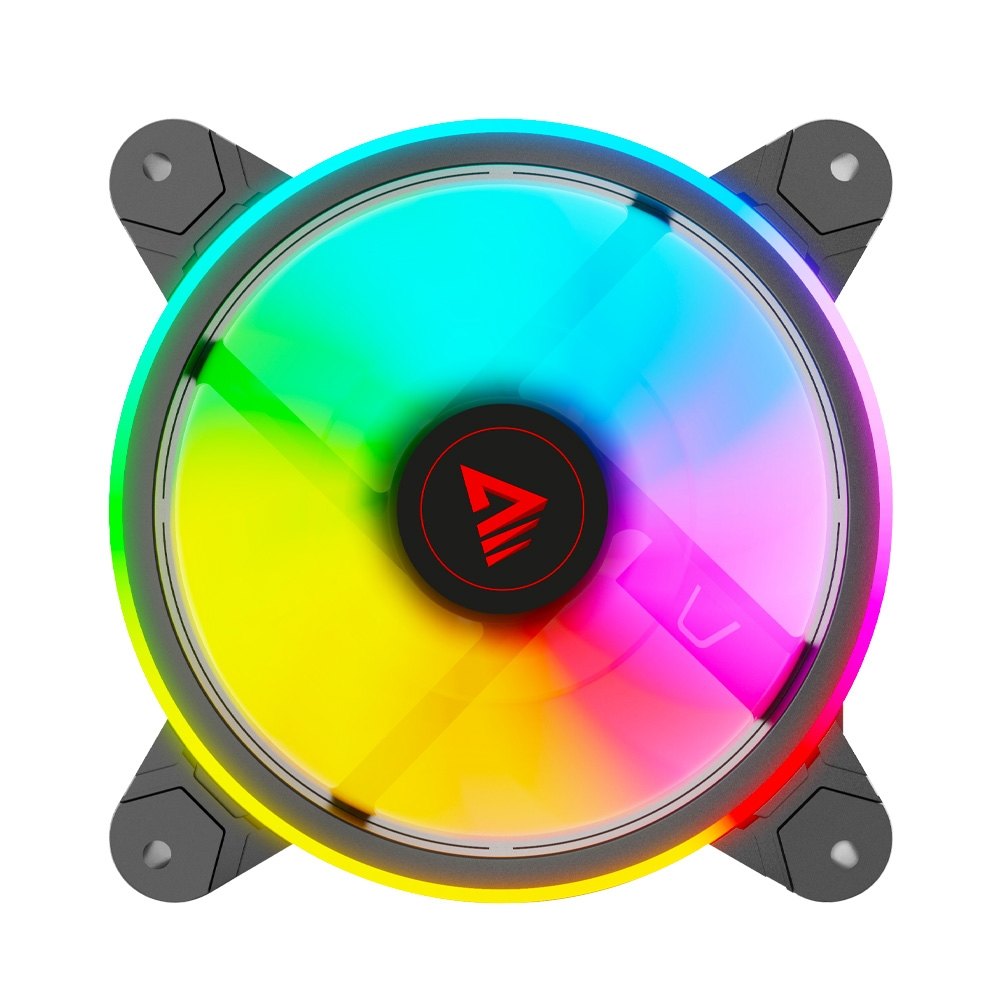 KIT 4 VENTILADORES PC SAVIO CON MANDO BLACK