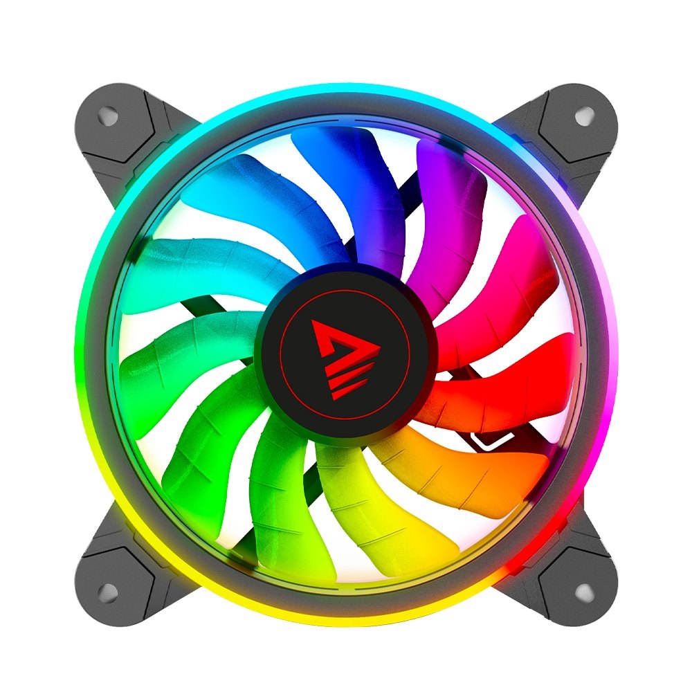 KIT 4 VENTILADORES PC SAVIO CON MANDO BLACK