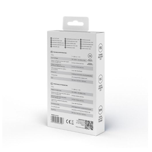 CARGADOR SAVIO LA 05 DUAL 18W USB 30