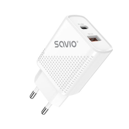 CARGADOR SAVIO LA 05 DUAL 18W USB 30 CABLE
