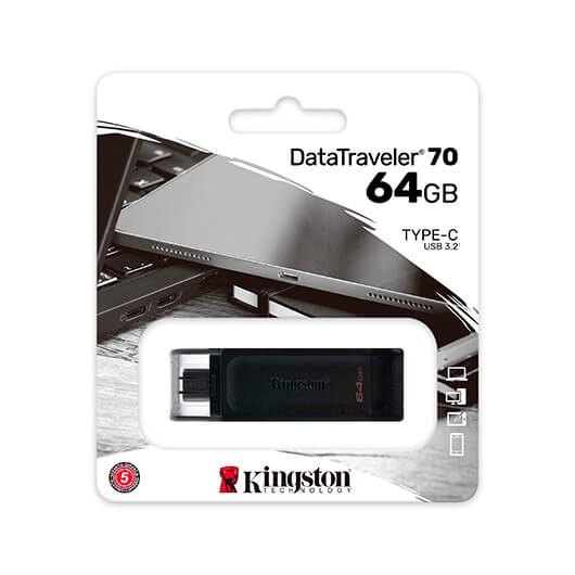 PENDRIVE 64GB USB C 32 KINGSTON DT70 NEGRO