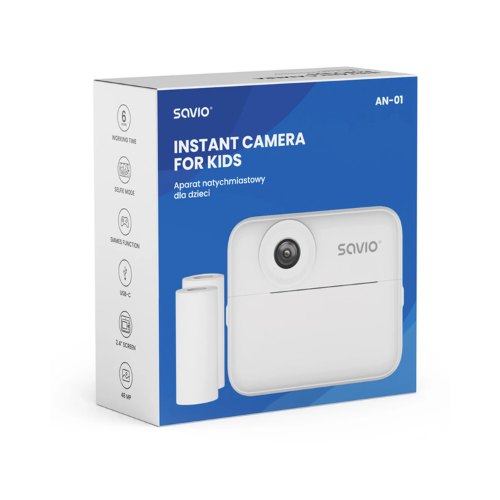 CAMARA INSTANTANEA SAVIO AN 01 WHITE PARA NINOS