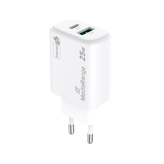 CARGADOR MEDIARANGE DUAL USB A Y USB C 25W