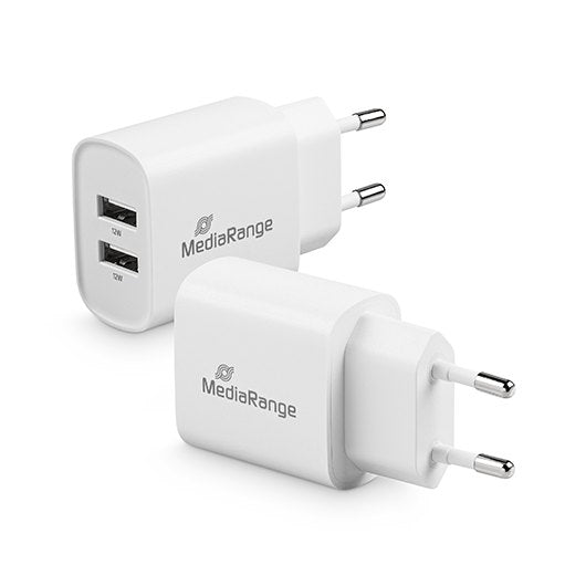 CARGADOR MEDIARANGE DUAL USB A 12W