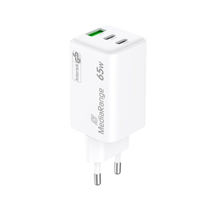 CARGADOR MEDIARANGE TRIPLE USB A Y USB C 65W