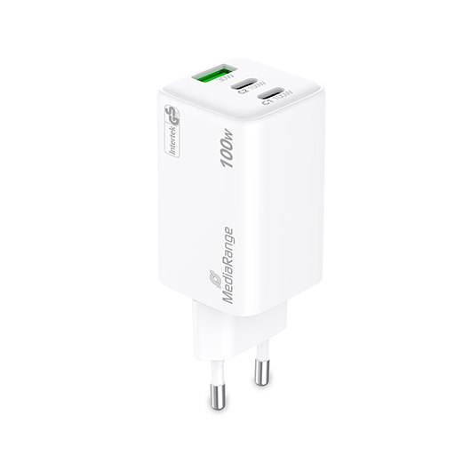 CARGADOR MEDIARANGE TRIPLE USB A U USB C 100W