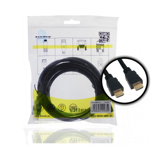 CABLE HDMI M A HDMI M 2M KL TECH V14 BULK