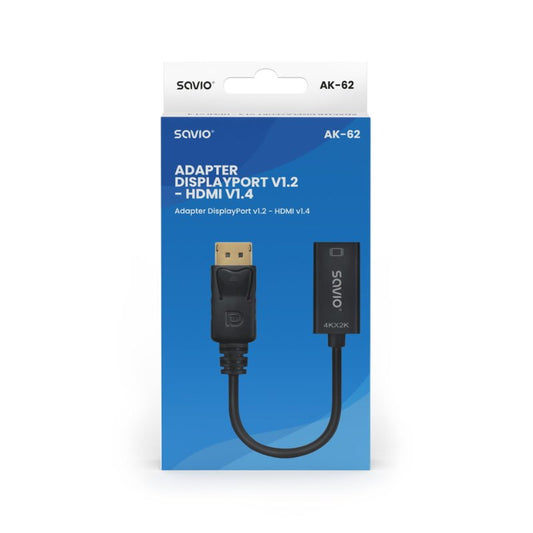 ADAPTADOR DP V12 HDMI V14 SAVIO AK 62