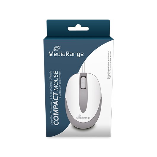 RATON OPTICO MEDIARANGE MROS214 WHITE GREY