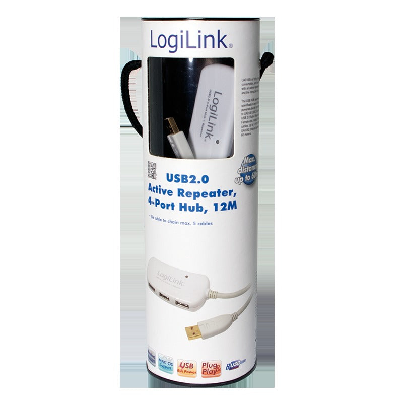 HUB 4 PUERTOS USB 20 LOGILINK UA0108 12METROS