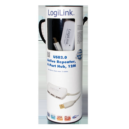 HUB 4 PUERTOS USB 20 LOGILINK UA0108 12METROS
