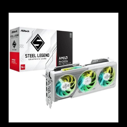 TARJETA GRAFICA ASROCK RX 9070 XT 16GB STEEL LEGEND ARGB L