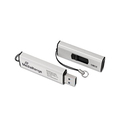 PENDRIVE 64GB USB 32 MEDIARANGE SILVER BLACK