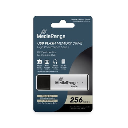 PENDRIVE 256GB USB 32 MEDIARANGE HIGH P