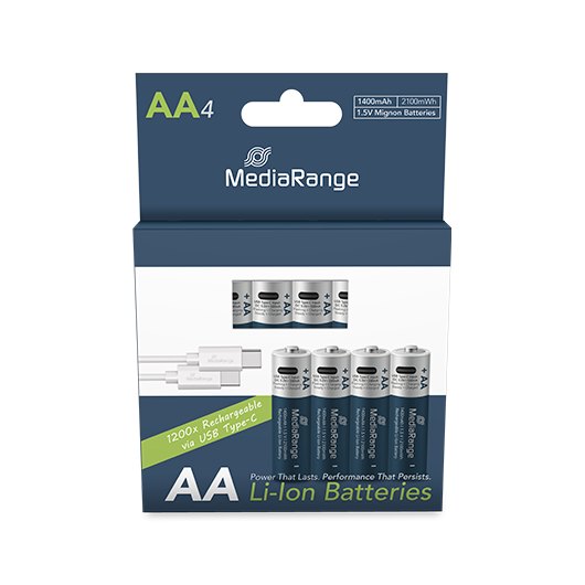 PILAS RECARGABLES MEDIARANGE AA