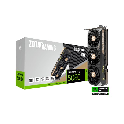 TARJETA GRAFICA ZOTAC RTX 5080 16 GB SOLID CORE OC