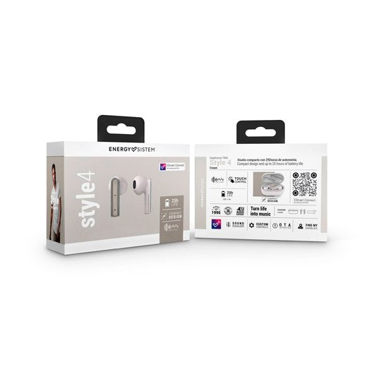AURICULARES ENERGY SISTEM TRUE W STYLE 4 CREAM