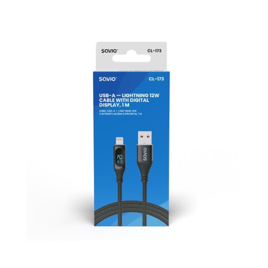 CABLE USB C SAVIO CL 173 NEGRO