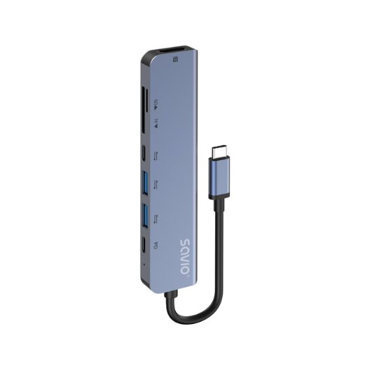HUB SAVIO 7EN1 USB C AK 82