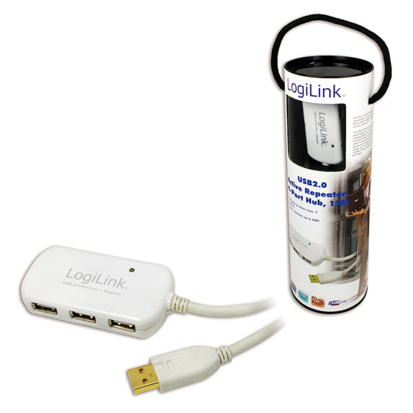 HUB 4 PUERTOS USB 20 LOGILINK UA0108 12METROS