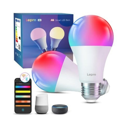 BOMBILLA LED E27 LEPRO B2-2 AI 1100LM RGBCCT RGB WIFI ALEXA