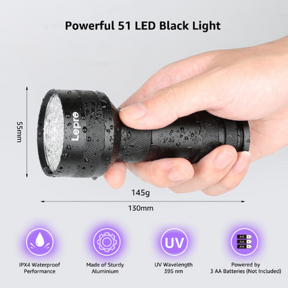 LINTERNA UV LED LEPRO 110018